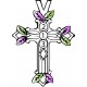 Mother's Cross Pendant 1 to 7 Stoners - by Coleman